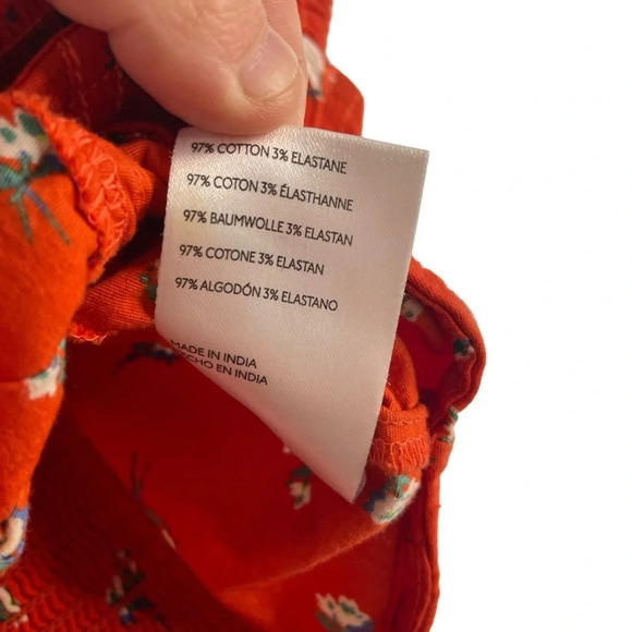 Urban Outfitters Selena Ruched Corset Floral Crop Top in Red Size XS - Picture 13 of 13